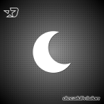 Moon Shape Sticker